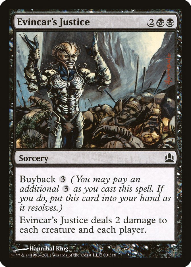 Evincar's Justice [Commander 2011] | Game Haven TX