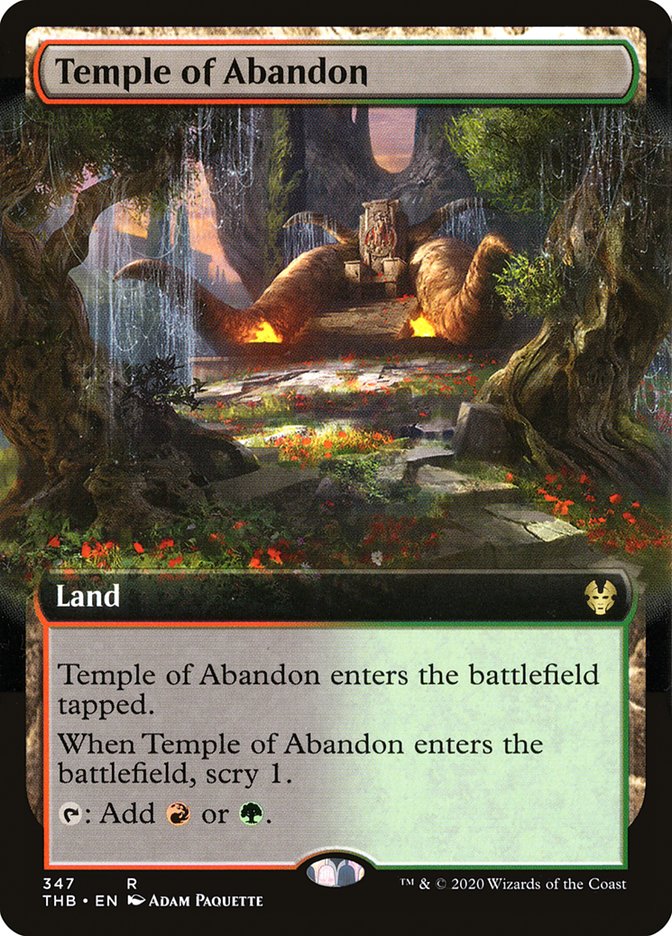 Temple of Abandon (Extended Art) [Theros Beyond Death] | Game Haven TX