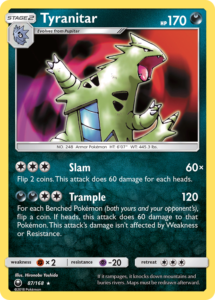 Tyranitar (87/168) [Sun & Moon: Celestial Storm] | Game Haven TX