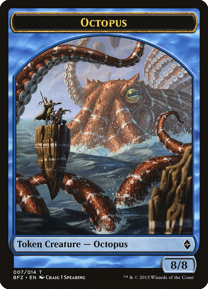 Octopus [Battle for Zendikar Tokens] | Game Haven TX