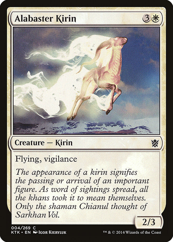 Alabaster Kirin [Khans of Tarkir] | Game Haven TX