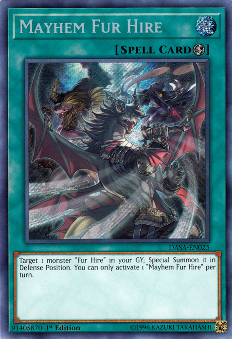 Mayhem Fur Hire [DASA-EN025] Secret Rare | Game Haven TX