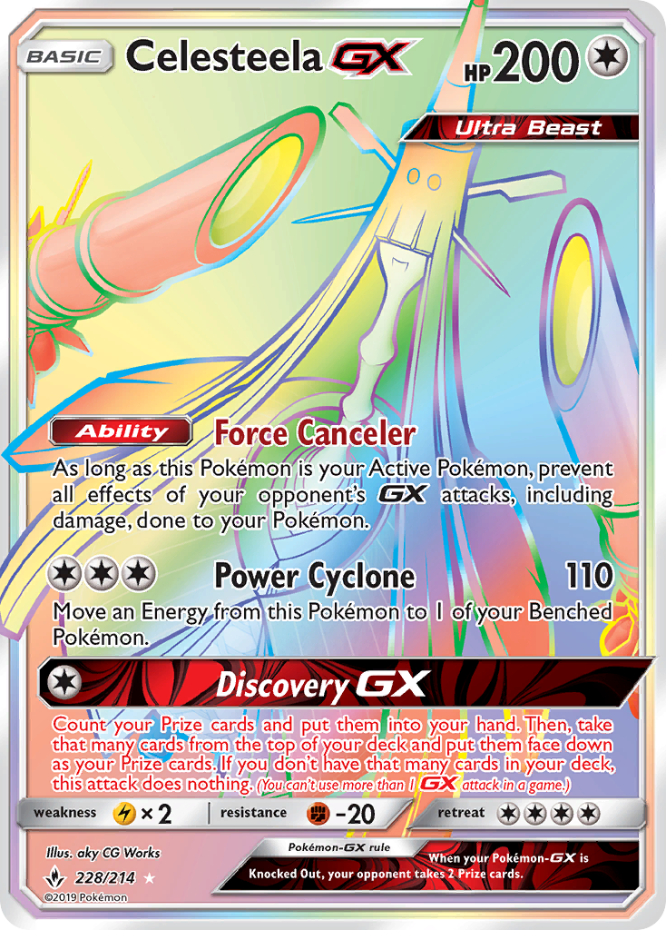 Celesteela GX (228/214) [Sun & Moon: Unbroken Bonds] | Game Haven TX