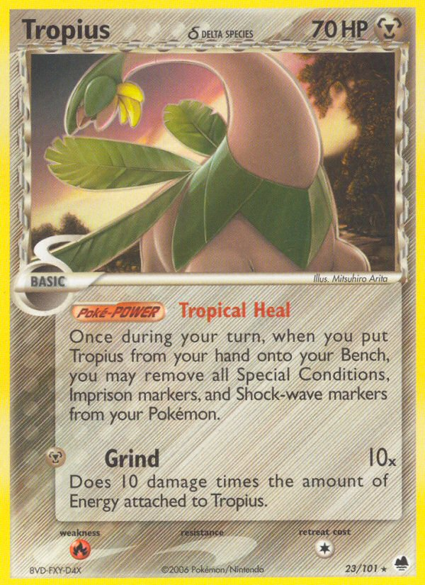 Tropius (23/101) (Delta Species) [EX: Dragon Frontiers] | Game Haven TX