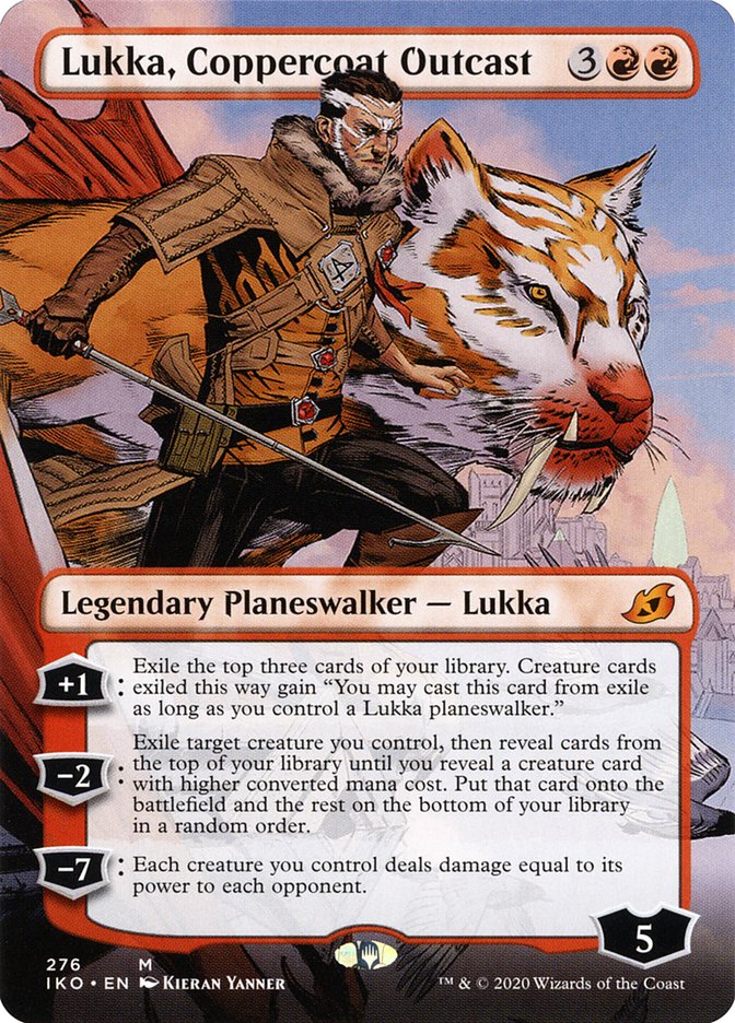 Lukka, Coppercoat Outcast (Borderless) [Ikoria: Lair of Behemoths] | Game Haven TX