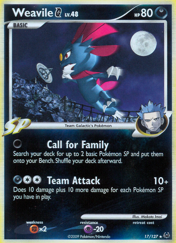 Weavile G (17/127) [Platinum: Base Set] | Game Haven TX