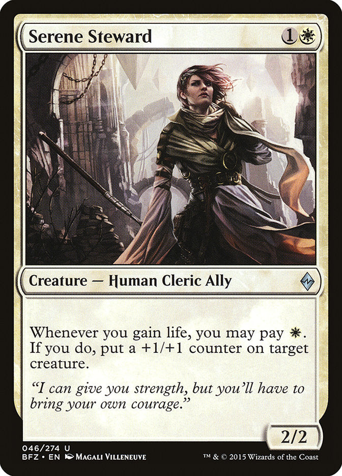 Serene Steward [Battle for Zendikar] | Game Haven TX