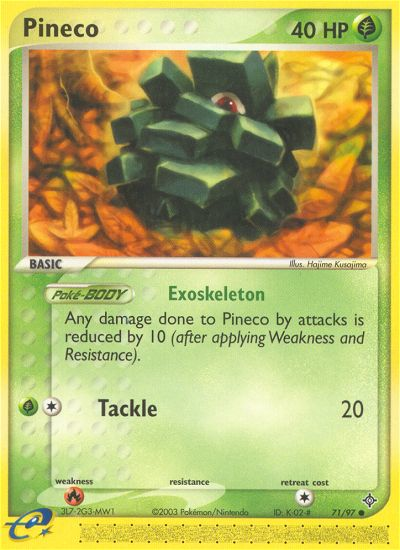 Pineco (71/97) [EX: Dragon] | Game Haven TX