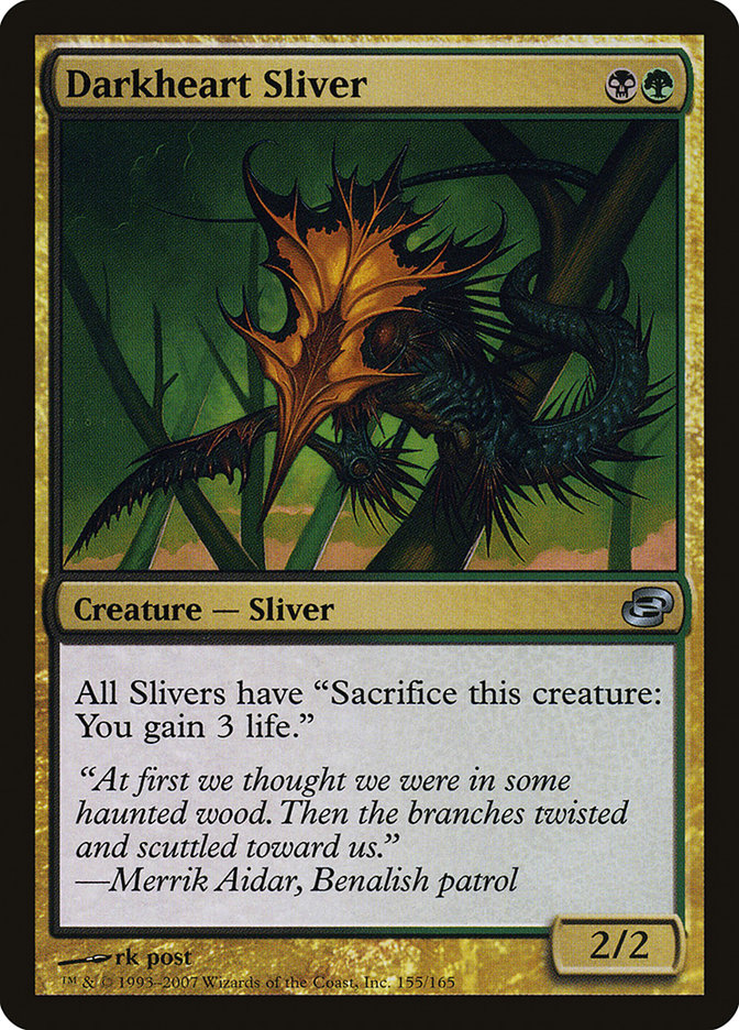 Darkheart Sliver [Planar Chaos] | Game Haven TX