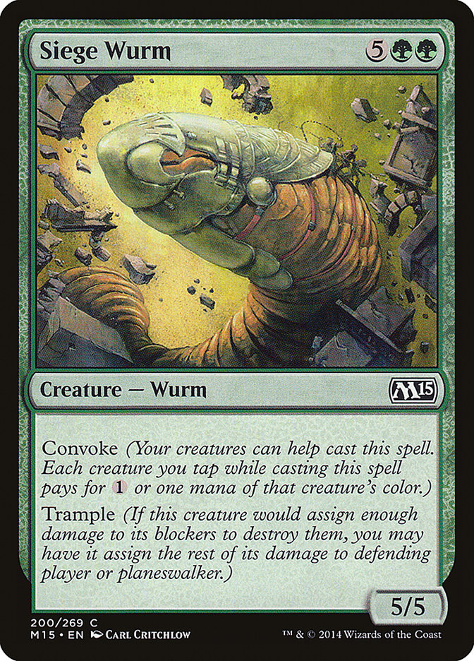 Siege Wurm [Magic 2015] | Game Haven TX