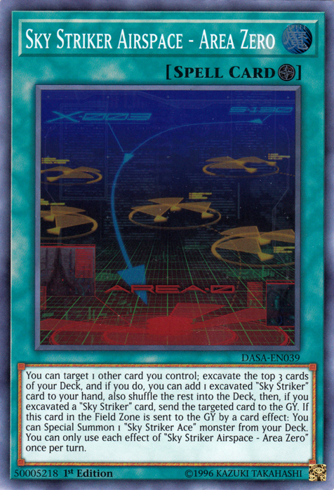 Sky Striker Airspace - Area Zero [DASA-EN039] Super Rare | Game Haven TX