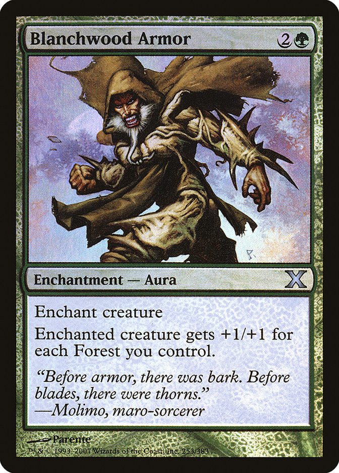 Blanchwood Armor (Premium Foil) [Tenth Edition] | Game Haven TX
