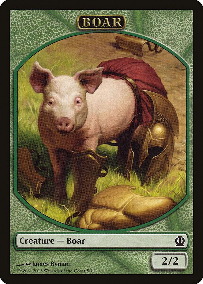 Boar [Theros Tokens] | Game Haven TX
