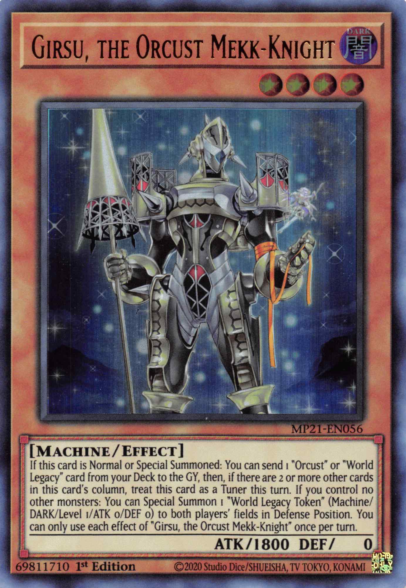 Girsu, the Orcust Mekk-Knight [MP21-EN056] Ultra Rare | Game Haven TX