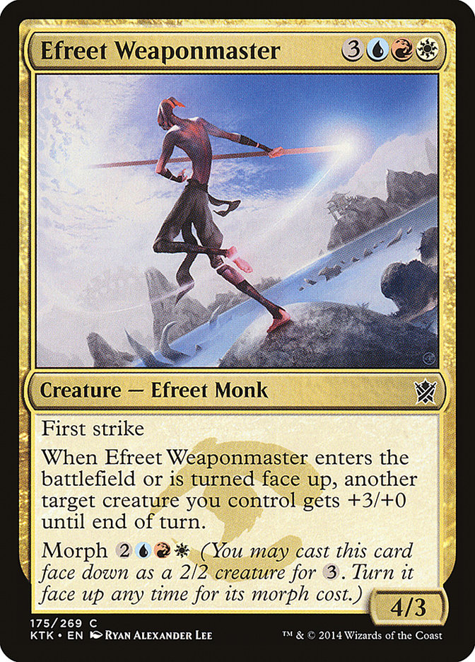 Efreet Weaponmaster [Khans of Tarkir] | Game Haven TX