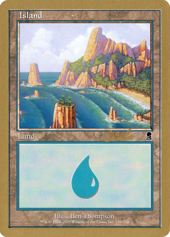 Island (cr336) (Carlos Romao) [World Championship Decks 2002] | Game Haven TX