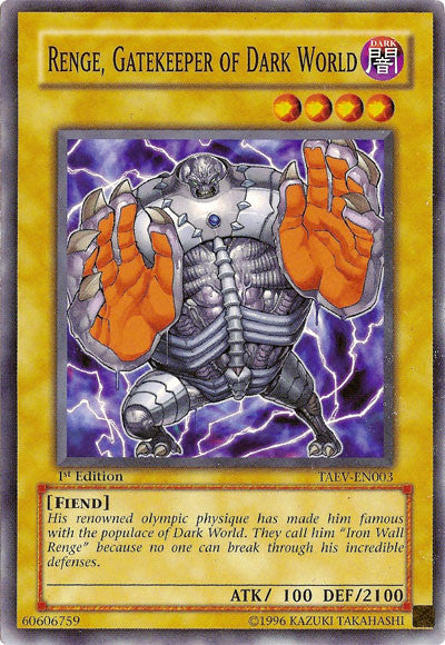 Renge, Gatekeeper of Dark World [TAEV-EN003] Common | Game Haven TX