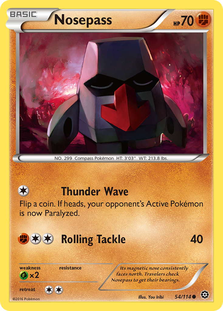 Nosepass (54/114) [XY: Steam Siege] | Game Haven TX