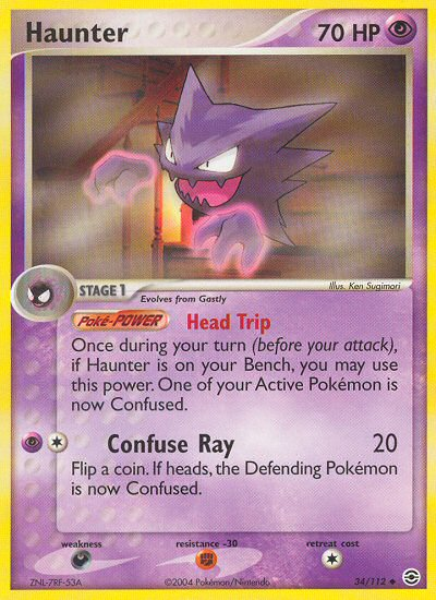 Haunter (34/112) [EX: FireRed & LeafGreen] | Game Haven TX