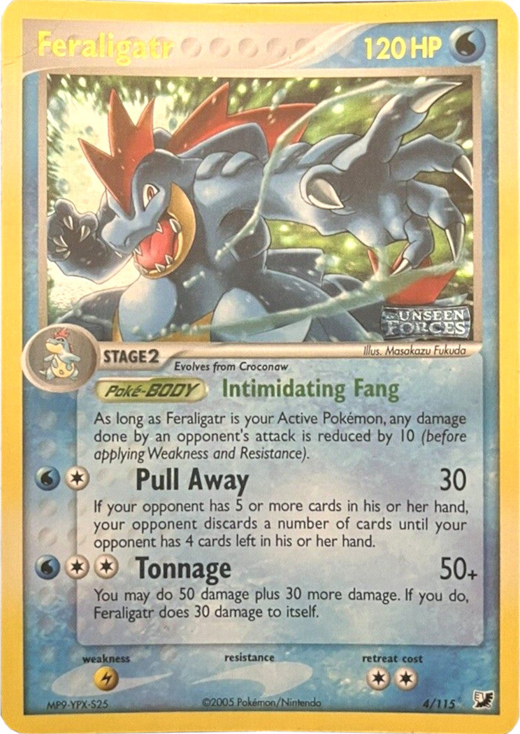 Feraligatr (4/115) (Stamped) [EX: Unseen Forces] | Game Haven TX