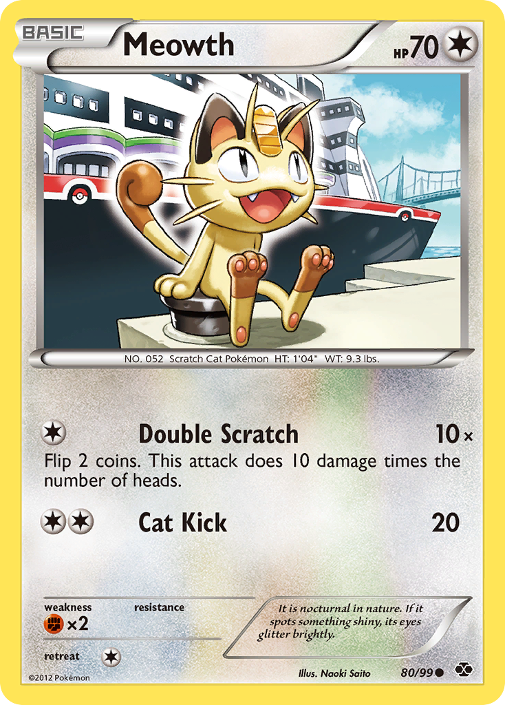 Meowth (80/99) [Black & White: Next Destinies] | Game Haven TX