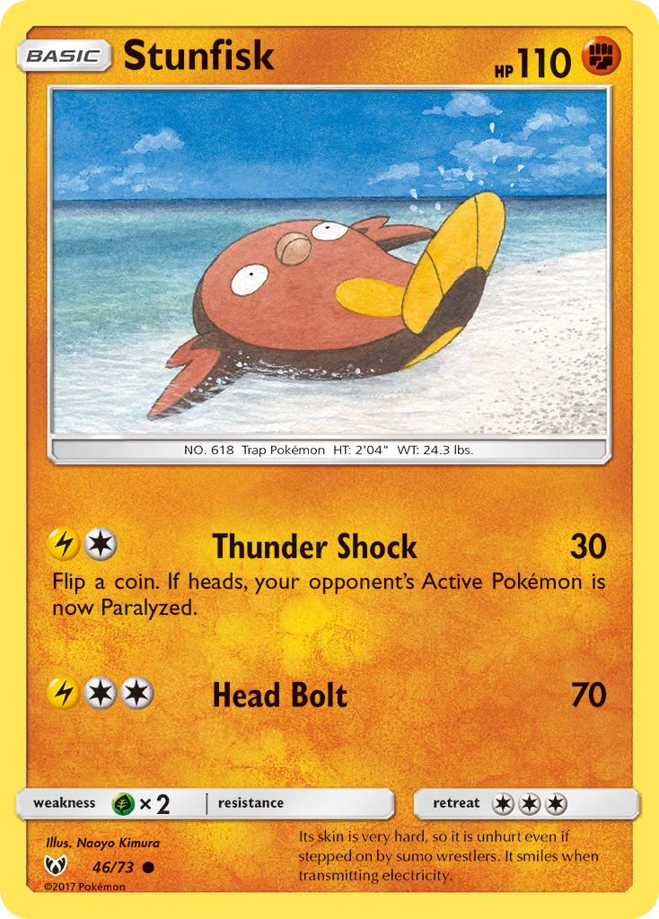 Stunfisk (46/73) [Sun & Moon: Shining Legends] | Game Haven TX