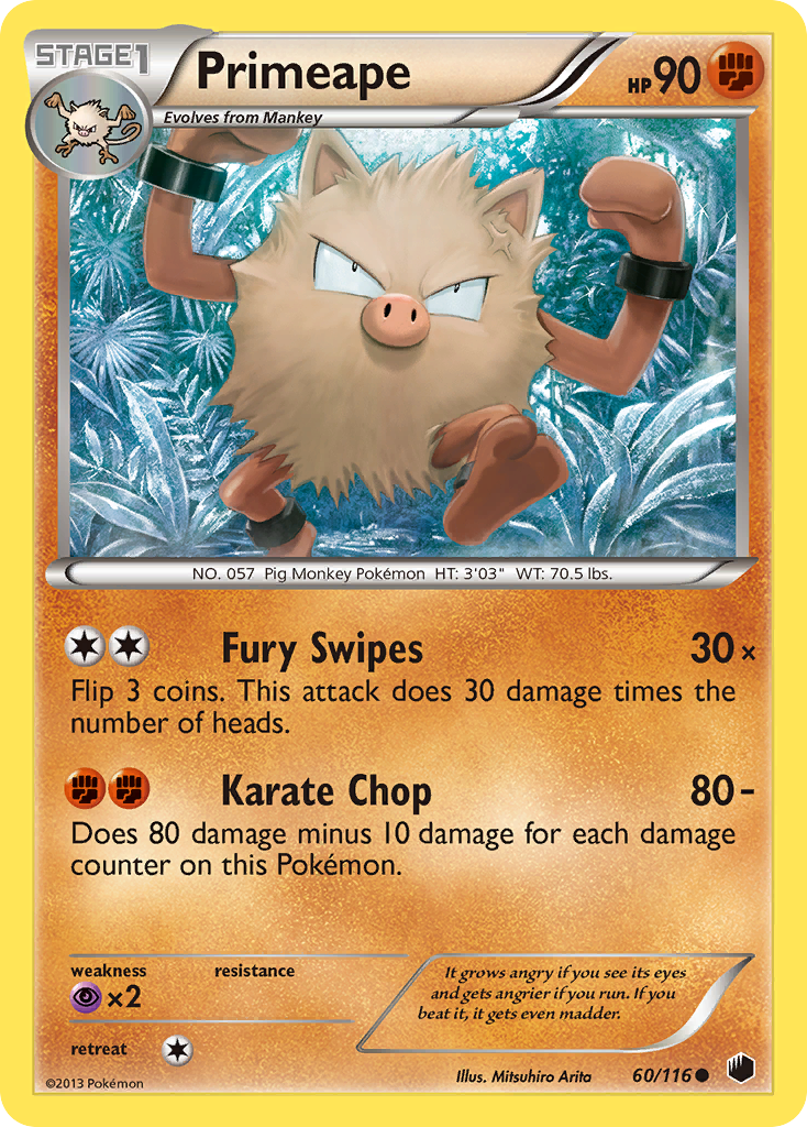 Primeape (60/116) [Black & White: Plasma Freeze] | Game Haven TX