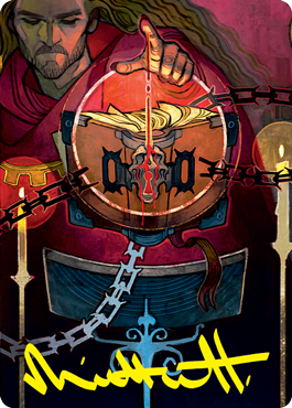 Sign in Blood Art Card (Gold-Stamped Signature) [Strixhaven: School of Mages Art Series] | Game Haven TX