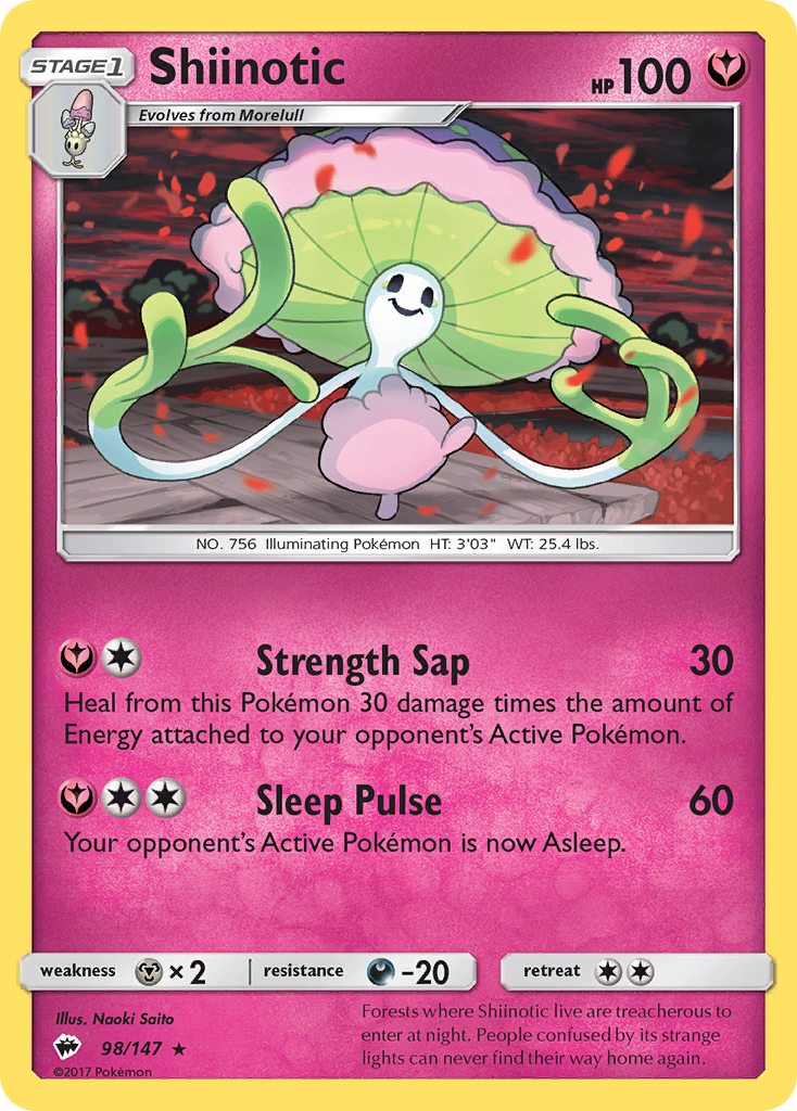Shiinotic (98/147) [Sun & Moon: Burning Shadows] | Game Haven TX