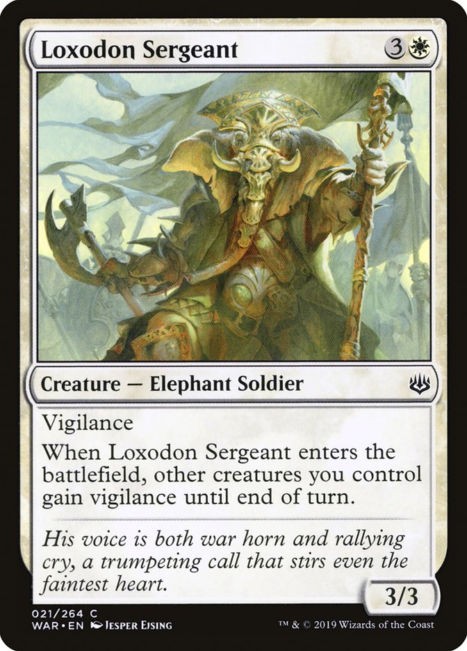 Loxodon Sergeant [War of the Spark] | Game Haven TX