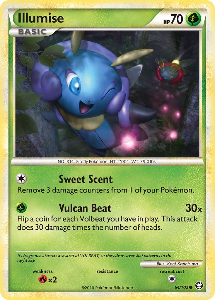Illumise (64/102) [HeartGold & SoulSilver: Triumphant] | Game Haven TX
