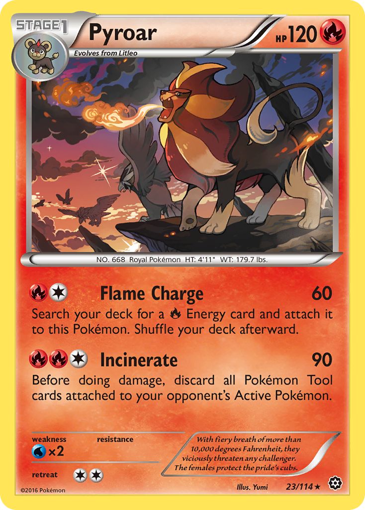 Pyroar (23/114) [XY: Steam Siege] | Game Haven TX