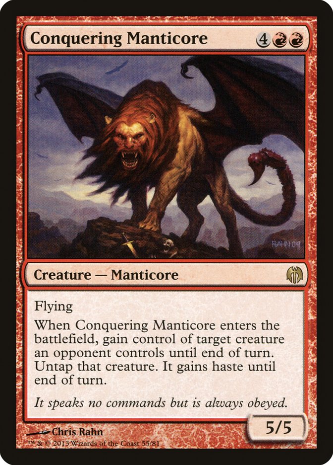 Conquering Manticore [Duel Decks: Heroes vs. Monsters] | Game Haven TX