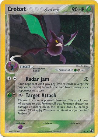 Crobat (2/113) (Delta Species) (Stamped) [EX: Delta Species] | Game Haven TX