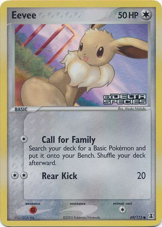 Eevee (69/113) (Stamped) [EX: Delta Species] | Game Haven TX