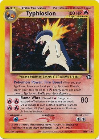 Typhlosion (18/111) [Neo Genesis Unlimited] | Game Haven TX