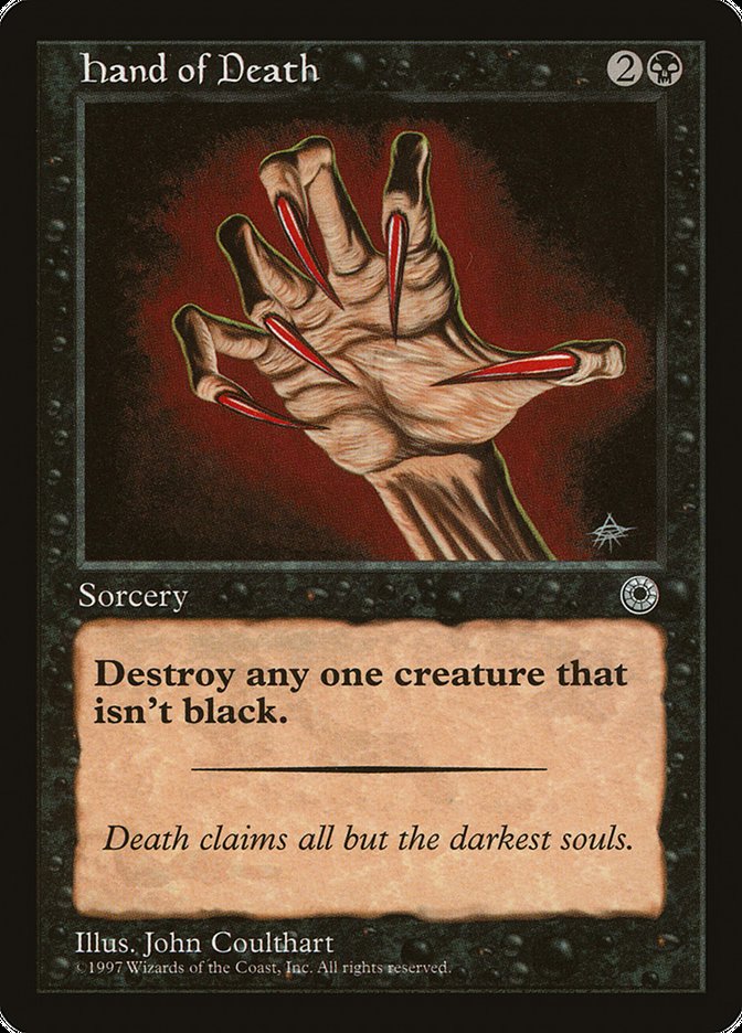 Hand of Death (Without Creature Color Explanation) [Portal] | Game Haven TX