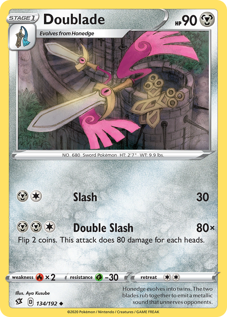 Doublade (134/192) [Sword & Shield: Rebel Clash] | Game Haven TX