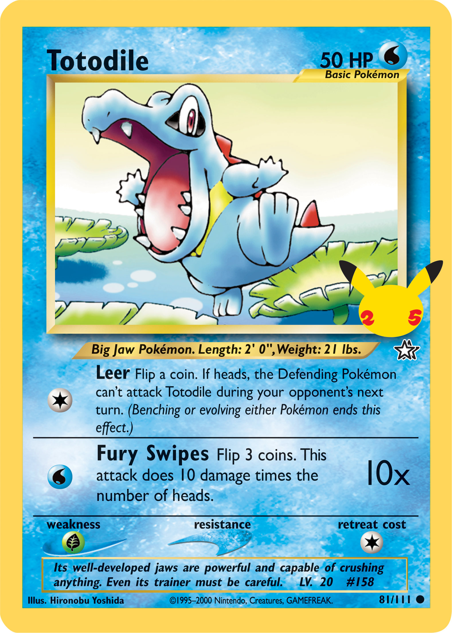 Totodile (81/111) (Jumbo Card) [First Partner Pack] | Game Haven TX