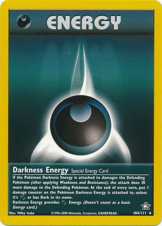 Darkness Energy (104/111) [Neo Genesis Unlimited] | Game Haven TX