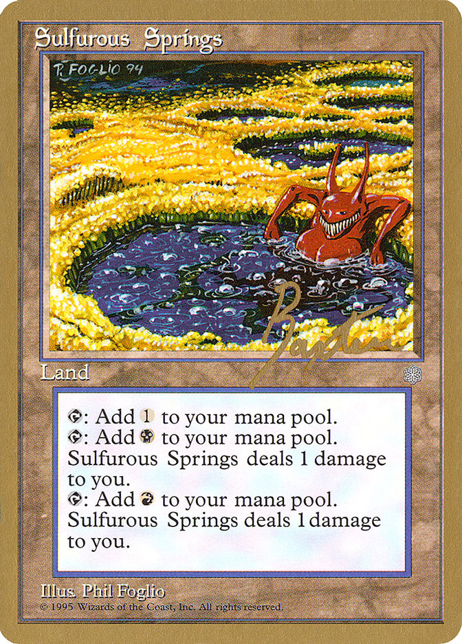 Sulfurous Springs (George Baxter) [Pro Tour Collector Set] | Game Haven TX