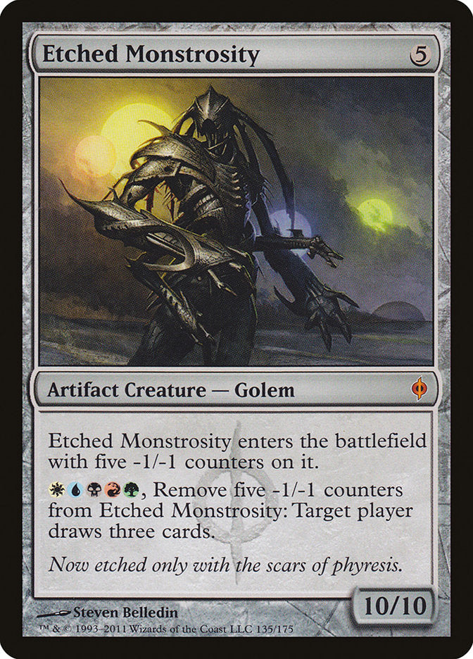 Etched Monstrosity [New Phyrexia] | Game Haven TX