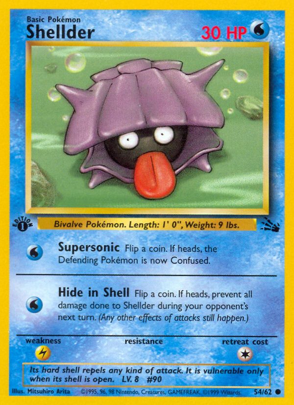 Shellder (54/62) [Fossil 1st Edition] | Game Haven TX