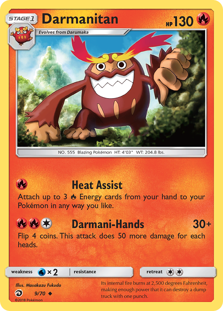 Darmanitan (9/70) [Sun & Moon: Dragon Majesty] | Game Haven TX