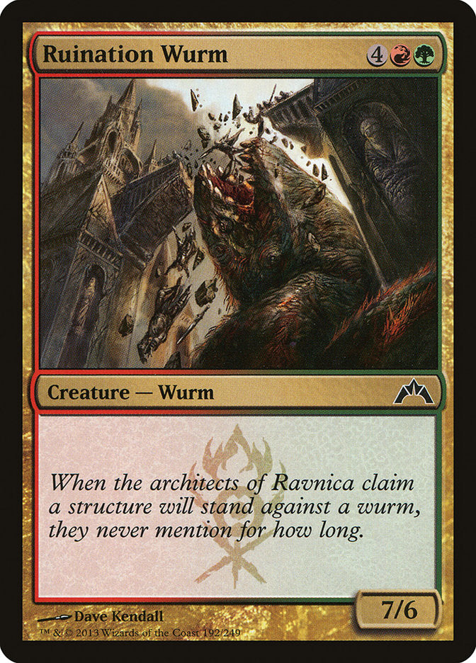 Ruination Wurm [Gatecrash] | Game Haven TX