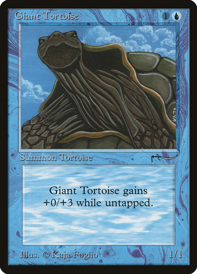 Giant Tortoise (Dark Mana Cost) [Arabian Nights] | Game Haven TX