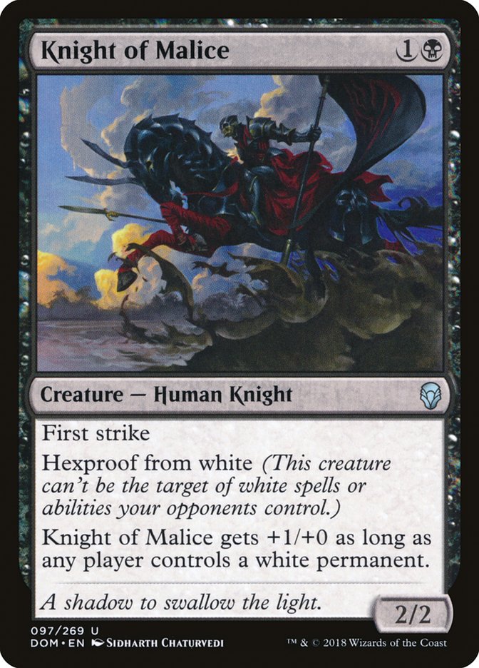 Knight of Malice [Dominaria] | Game Haven TX