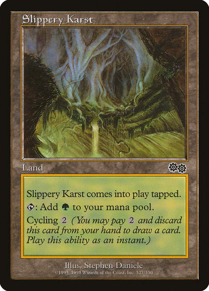 Slippery Karst [Urza's Saga] | Game Haven TX