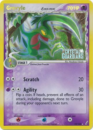 Grovyle (19/100) (Delta Species) (Stamped) [EX: Crystal Guardians] | Game Haven TX