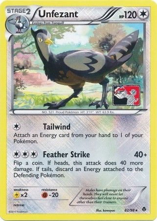 Unfezant (82/98) (League Promo) [Black & White: Emerging Powers] | Game Haven TX